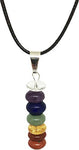 Schmidt Jewelry 7 Stone Chakra Necklace - Natural Stones Pendant - Balance Chakras with Gift Box