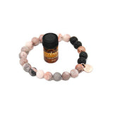 Lava Rock Bracelet, Anti Anxiety Bracelet for women, Stress Relief Yoga Beads in Aromatherapy Essential Oil Diffuser Bracelet with Lavender Essential Oil, Relaxation Gift