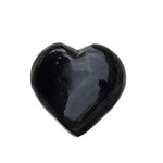Black Obsidian Worry Stone – Heart Shaped Palm Stone for Energy Crystal for Spiritual Cleansing, Chakra Reiki Healing and EMF Protection (55mm-60mm)