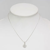 Chuvora 925 Sterling Silver Filigree Muladhara Root 1st First Chakra Symbol Healing Pendant Necklace 18”