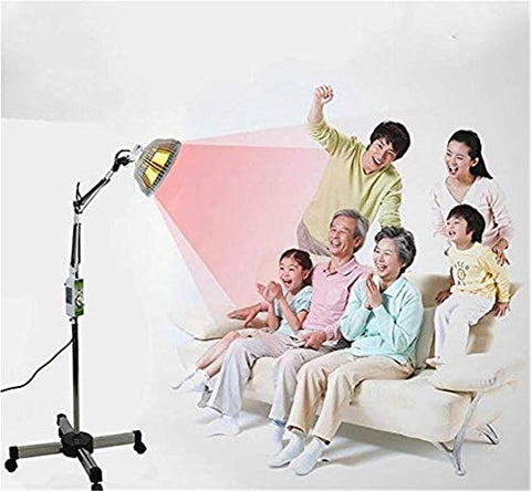 300W TDP Far Infrared Mineral Heat Lamp Therapy Acupuncture Light Detachable Head Floor Model