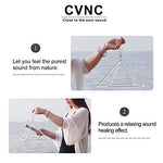 CVNC 5" Quartz Crystal Singing Pyramid Sound Healing Musical Instrument