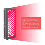 Red Light Therapy by Hooga, 660nm 850nm, Near Infrared LED Light Therapy, 100 LEDs. High Power, Low EMF Output. for Energy, Pain Relief, Skin Health, Beauty, Anti Aging and Performance. HG500.