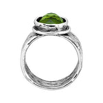 Silpada 'Daintree' 5 ct Natural Green Quartz Ribbed Ring in Sterling Silver