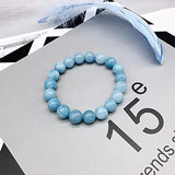 Soothing Bracelet - Natual Aquamarine bracelet - Bring Positive Energy - Peace - Youthfullness Bracelet - Stone Bracelet for Everlasting Joy