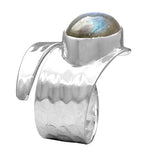 YoTreasure Labradorite 925 Sterling Silver Rings Jewelry