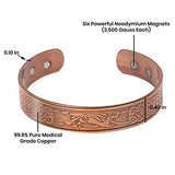 Coppervast Copper Bracelet for Men- Arthritis Therapy Effective & Natural Relief for Joint Pain-Celtic Dog