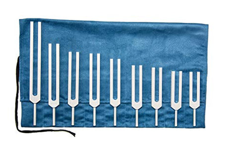 Solfeggio Tuning Fork Set with Bag by Omnivos