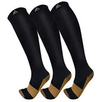 Copper Compression Socks For Men & Women 20-30mmHg-Best Support For Running,Sports,Hiking,Medeical,Circulation