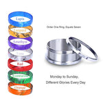 ASH'S CHOICE Stainless Steel Rings for Men Cool Rings Couple Rings Set Wedding Gifts