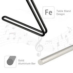 Table Top Bar Chime, Single-row Musical Percussion Instrument with Solid Aluminum Pipe and Iron Stand Stick for Ornament Classroom Office Decoration Kids Educational Gift