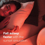 Philips SmartSleep Sleep and Wake-Up Light, Simulated Sunrise and Sunset, Multiple Lights and Sounds, RelaxBreathe to Sleep, HF3650/60