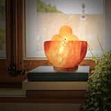 Himalayan Glow 1328 Bowl Salt lamp with Massage Ball