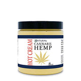 Hemp Hot Cream-Hemp Oil-Organic Hot Cream-Anti Cellulite-Muscle Cream-Pain Support (8 Ounce Jar)