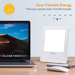 Light Therapy Lamp, Miroco UV Free 10000 Lux Brightness, Timer Function, Touch Control, Standing Bracket, for Home/Office Use