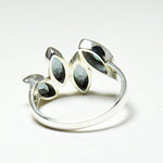 55Carat Mystic Quartz Ring Statement Marquise Cut 925 Silver Chakra Healing Stone Handmade Sizes 4 to 12