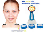 Rejuven Light 2.0 LED Light therapy w/ 4 Interchangeable heads Anti aging device, skin rejuvenation, lightens dark spots, promotes collagen and reduce wrinkles and fine lines (Rejuven Light 2.0)