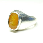55Carat Natural Yellow Sapphire Silver Ring for Men 6 Carat Chakra Healing Size 4,5,6,7,8,9,10,11,12,13