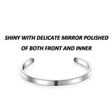SAM & LORI Inspirational Cuff Bracelet Bangle Motivational Mantra Quote Stainless Steel Engraved Best Friend Sister (Believe in you like I do)