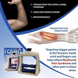 Roleo Tennis Elbow Trigger Point Massager - Arm Massager for Tennis Elbow Treatment and Golfers Elbow Treatment - The Carpal Solution Forearm and Hand Massager for Muscle Pain Relief