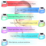 FAZJEUNE 7 Color LED Therapy Light, LED Face Mask Skin Rejuvenation PDT Photon Facial Skin Care Mask Skin Tightening Lamp SPA Face Device Beauty Salon Equipment Anti-aging Remove Wrinkle