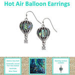 BellaMira Abalone Hot Air Balloon Earrings Set