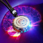 HYH 2PCS Orgonite Pendant Sri Yantra Necklace ，Chakra Healing Energy Necklace ，Multi-Color Healing Energy Necklace Meditation Pendant (B)