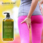 Arnica Sore Muscle Massage Oil for Joints and Muscles by Majestic Pure - Soothe Sore, Tired Muscles, Nourishing and Hydrating, 8 fl. oz.Set of 2
