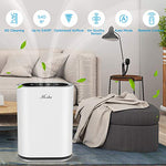 MOOKA True HEPA+ Smart Air Purifier, Room up to 540ft², 6-Point , Auto Mode,Eliminator for Allergies and Pets, UV Sterilizer & Ionizer, Air Cleaner for Office & Home, Rid of Mold, Smoke, Odor