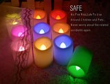 Colored Flameless Candles with Timer and Remote Control - SWEETIME Color Changing Led Tea Lights Candles, Battery Operated Votive Candles for Valentine Day, Easter Party Decor,1.5"x 2",Set of 10.