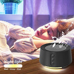 Letsfit White Noise Machine with Adjustable Baby Night Light for Sleeping, 14 High Fidelity Sleep Machine Soundtracks, Timer and Memory Feature, Sound Machine for Baby, Adults, Home and Office