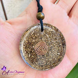 Orgonite Necklace, Protection EMF Elephant of abundance and prosperity, wellness, balance, holistic therapy, reiki, yoga, meditation, handmade, Arte Orgones