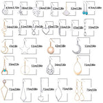10-12 Pairs Assorted Dangling Earrings for Women-Gold/Silver/Retro Color Boho Dangle Earrings Set for Women-Hollow Out Carved Star Earrings Dangle for Teen Girl (#2 gold/silver)