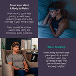 MUSE S: The Brain Sensing Headband - Overnight Sleep Tracker & Meditation Headset Device - Multi Sensor Monitor with Responsive Sound Feedback Guidance from Brain Wave, Heart, Body & Breath Activity