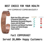 Coppervast Copper Bracelet for Men- Arthritis Therapy Effective & Natural Relief for Joint Pain-Celtic Dog