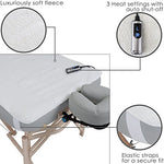 EARTHLITE Massage Table Warmer & Fleece Pad (2 in 1) - 3 Heat Settings, Cozy 0.5" Fleece - Updated Controller (30 x 72)