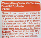 Himalayan Glow Natural Pink Salt Lamp, Crystal Salt Lamp Night Light with (ETL Certified) Brightness Control Dimmer Switch, Wooden Base & Salt Lamps Bulb | 6-8 LBS