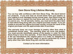 Gem Stone King 10 Inch Multi-Color Crystal & Gold Plated Brass Anklet Bracelet